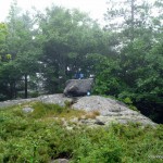 Summit marked by an erratic