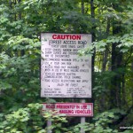 Logging Road Warning Sign