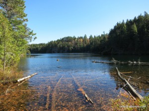 Nopeer Lake: a small lake at the base of Mt. Belvedere