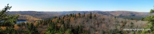 West panoramic of the Little White River Valley region