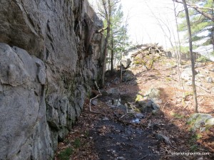 Trail along Rock Wall