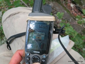GPS elevation at the summit