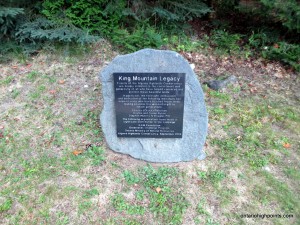 King Mountain Legacy plaque