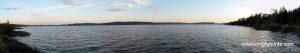 Whitefish Lake at dusk