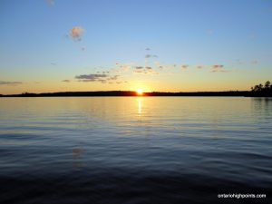 Sunset on Moose Lake